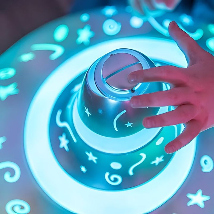 TTS Giant Light and Sound Spinning Top - Close Up View	

