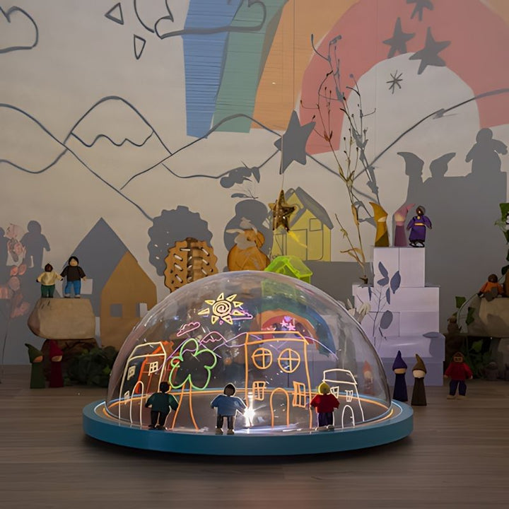 TTS Immersive Projector - Indoor View Rainbow Background
