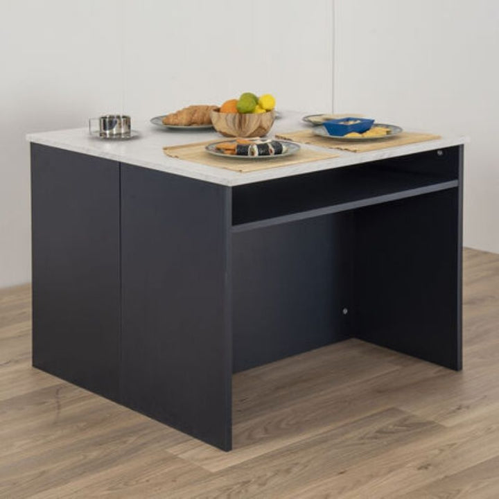 TTS Modern Living Breakfast Bar Island - Navy - Second Landscape View