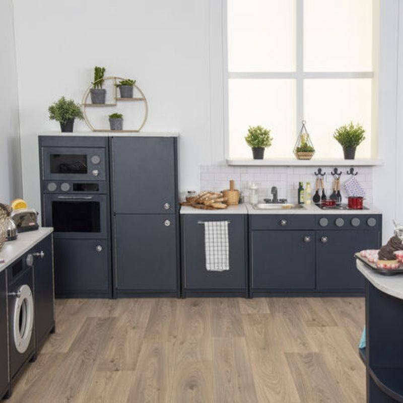 TTS Modern Living Dishwasher - Navy - Landscape View Indoor Set Up