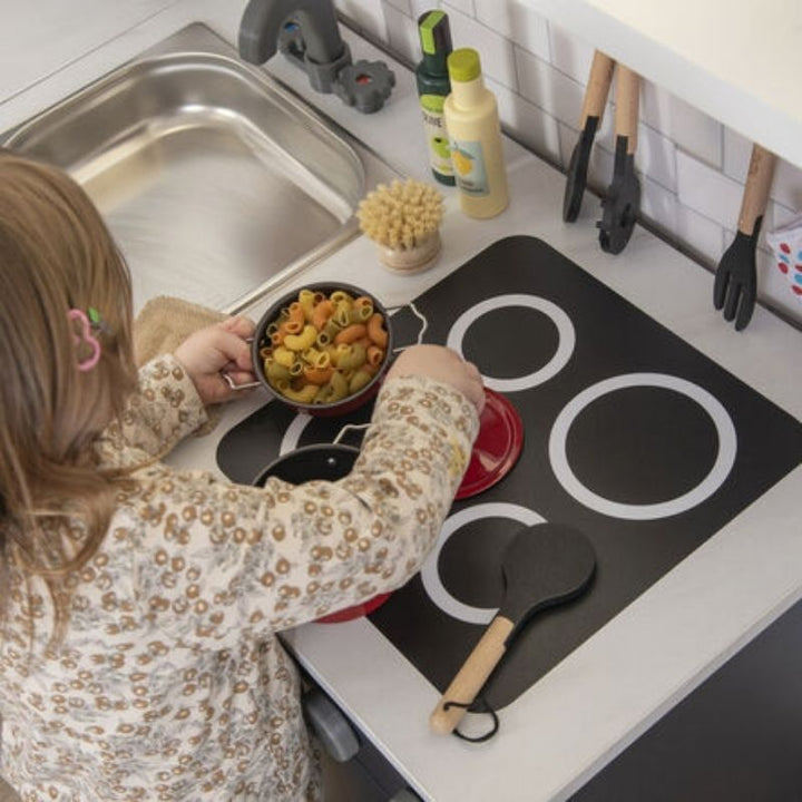 TTS Modern Living Sink and Hob Unit - Navy - Top View Child Active Play