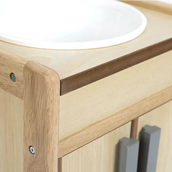 TTS Toddler Wooden Kitchen Units - Close Up View Sink