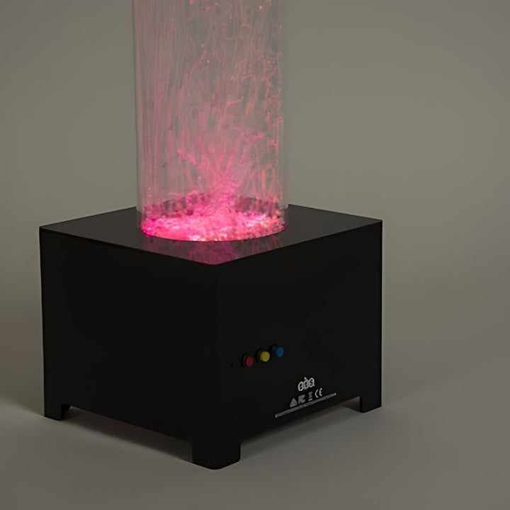 TTS Rechargeable Sensory Hurricane Tube - Close Up View Pinkish Red
