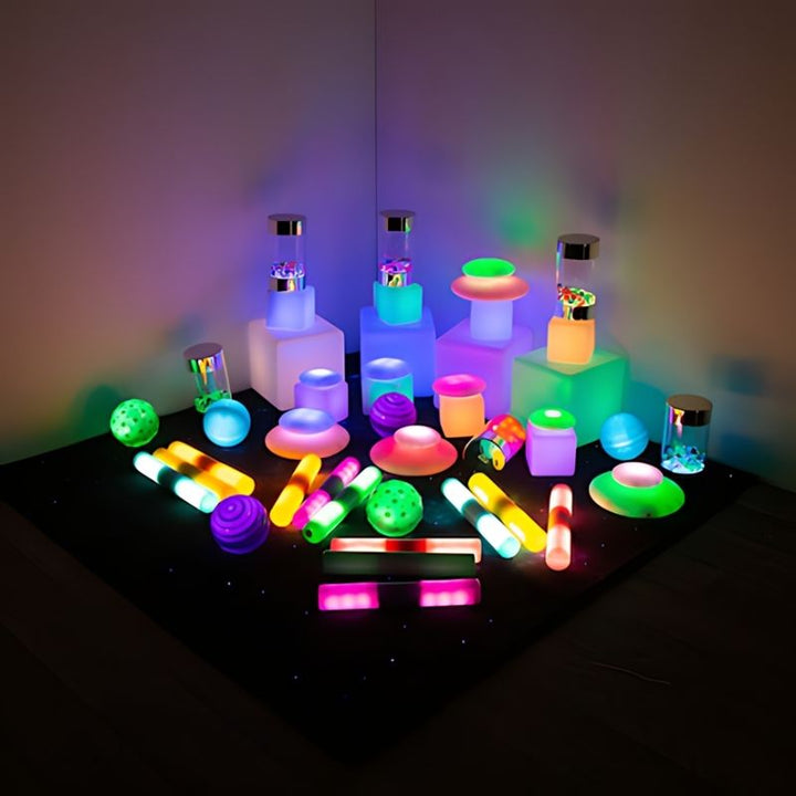 TTS Sensory Light Up Glow Collection - Corner Complete View
