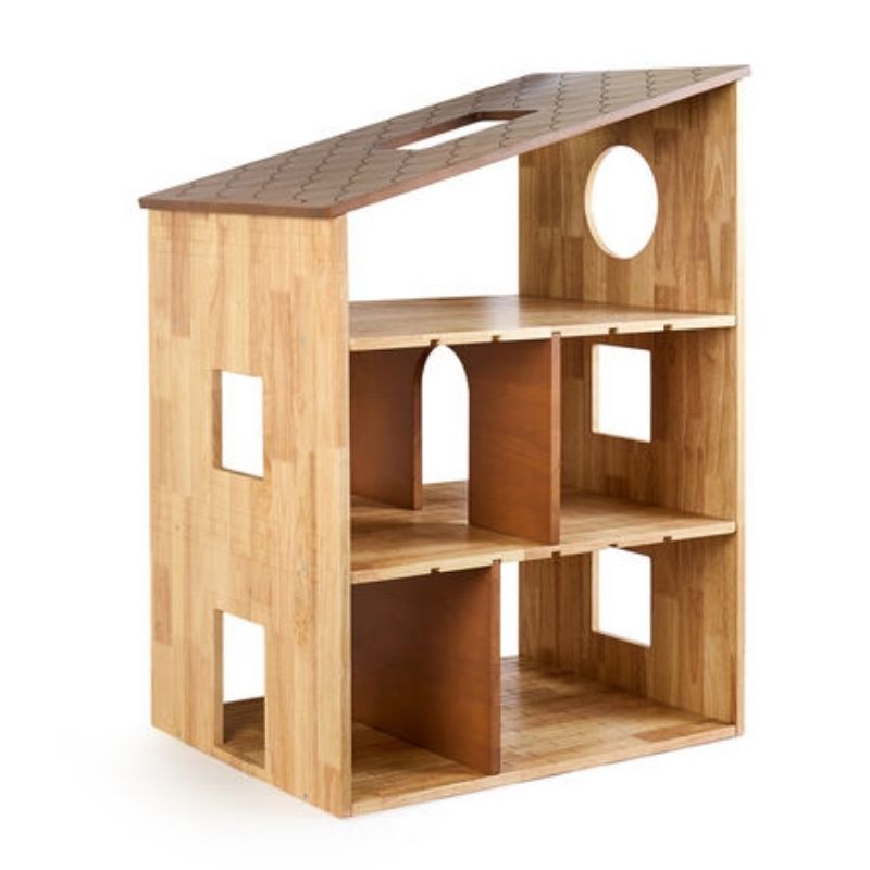 TTS Small World Giant Wooden Dollhouse - Clean Landscape View 