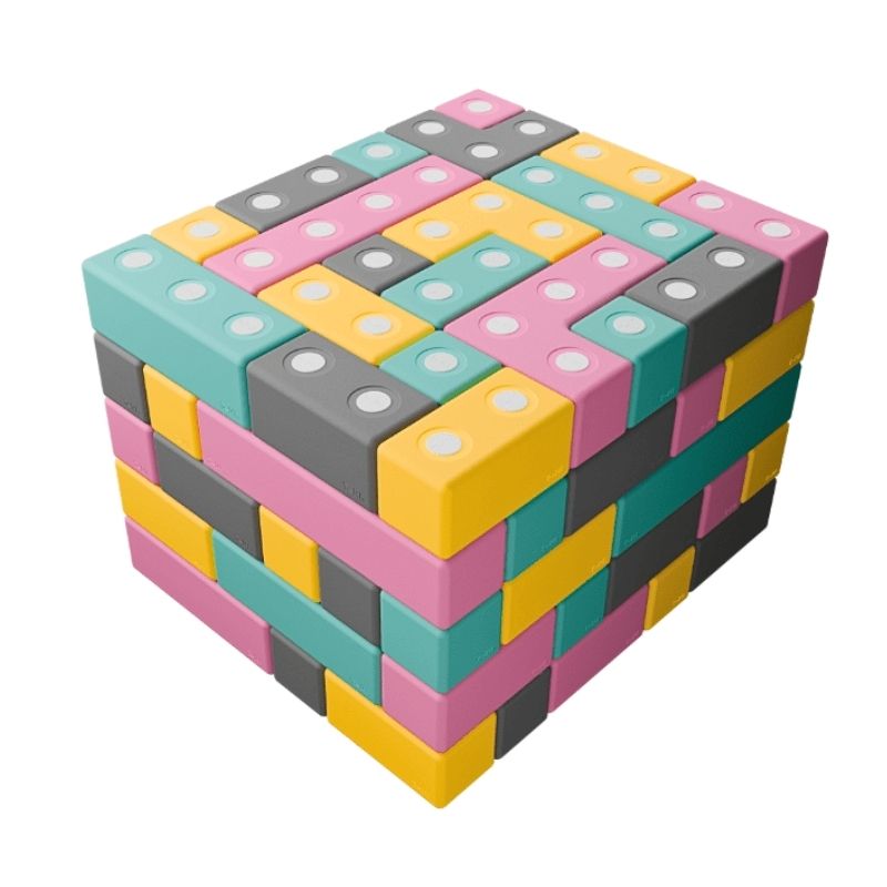 TUKI Big Magnetic Blocks Set - Builder 110 - Clean Landscape View
