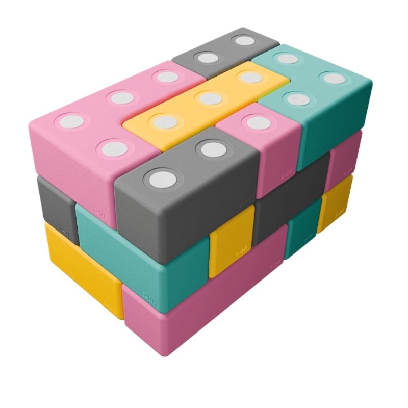 TUKI Big Magnetic Blocks Set - Builder 26 - Clean Landscape View
