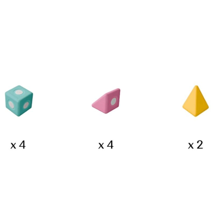 TUKI Big Magnetic Blocks Set - Smart 10 - Detailed Inclusion
