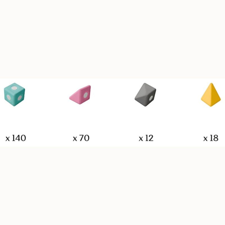 TUKI Big Magnetic Blocks Set - Smart 240 - Detailed Inclusion
