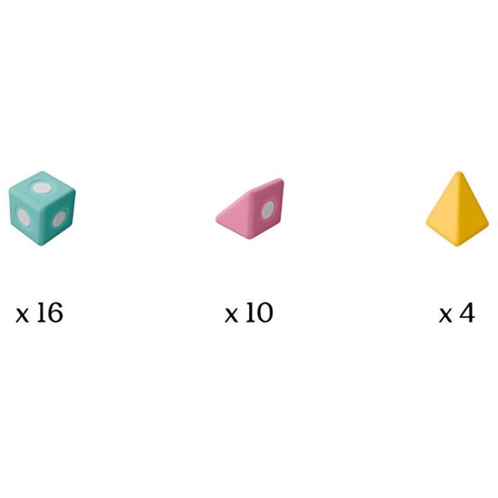 TUKI Big Magnetic Blocks Set - Smart 30 - Detailed Inclusion
