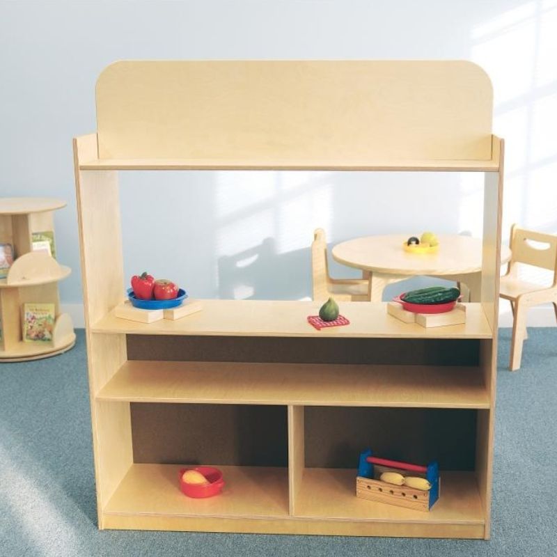 Whitney Brothers Imagination Station Back View With Shelves
