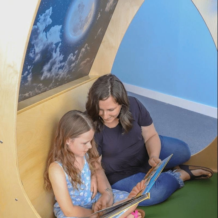 Whitney Brothers Sky View Sanctuary-Adult Woman and Child Reading