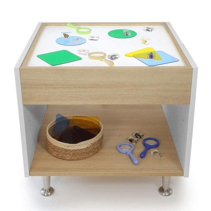 Whitney Brothers elevated™ Adjustable Light Table-Front View White Background