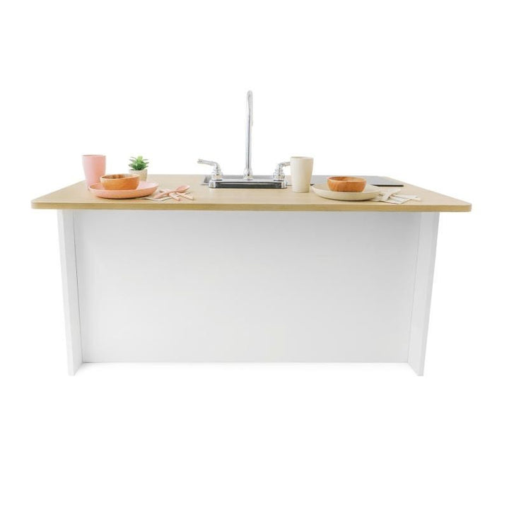 Whitney Brothers elevated™ Kitchen Island Breakfast Bar-Rear View