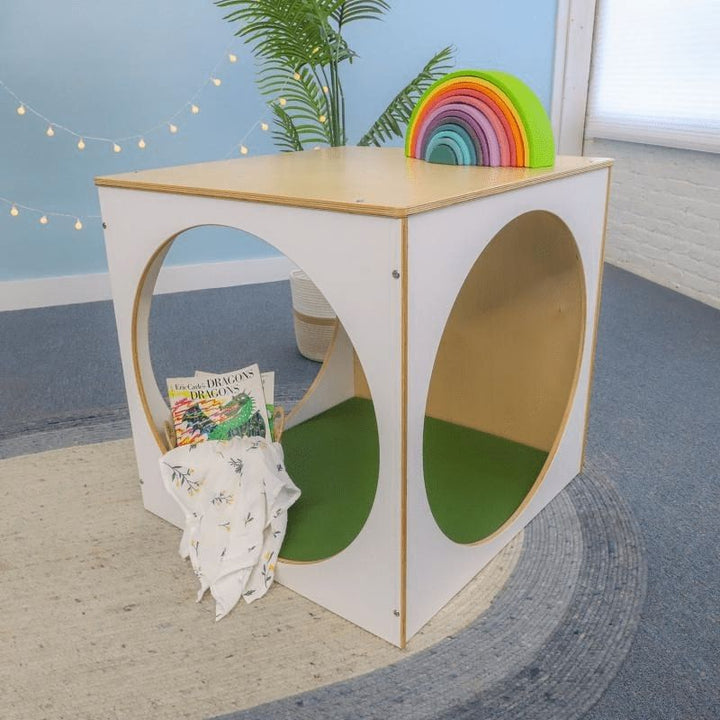Whitney Brothers elevated™ Play House Cube With Floor Mat-Side View Indoor