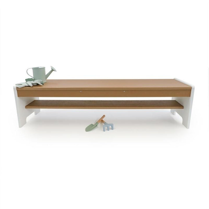 Whitney Brothers outdoored Bench - Front View With Toys