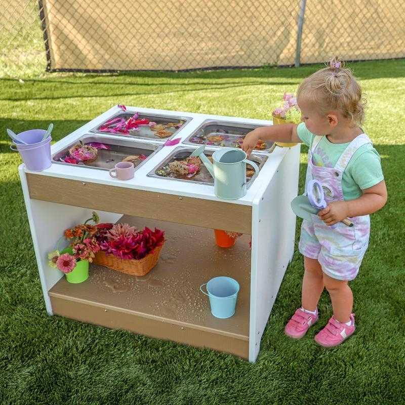 Whitney Brothers outdoored Sensory Table - Child dActive Play - Landscape View Outdoor Setting