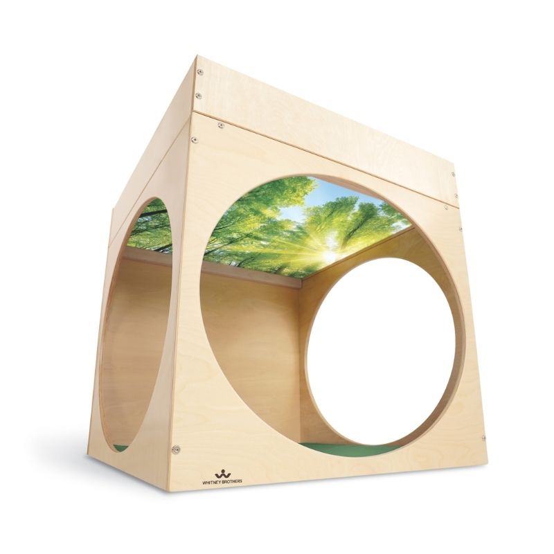 Whitney Brothers Superbright LED Creative Cube And Mat Bundle Front View Brilliant Sunlit Forest
