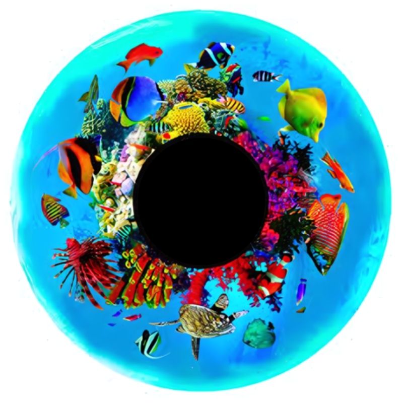 AHS Relaxation Mirrored Bubble Rover Solar 250 Tropical Fish Effects Wheel projector accessory for sensory room therapy
