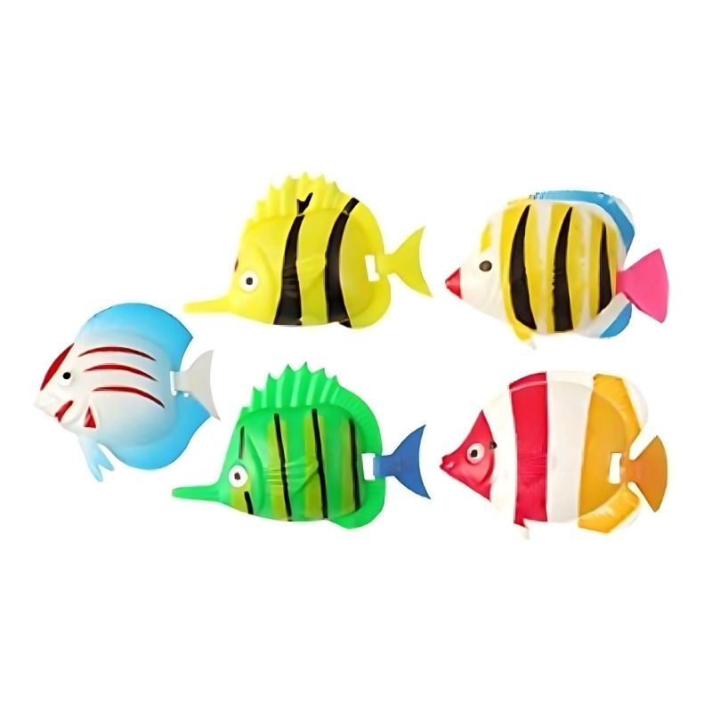 Experia IRiS LED Bubble Tube with optional swimming fish add-on, showing the aquarium-style visual display enhancement available for the IRiS wireless sensory bubble tube