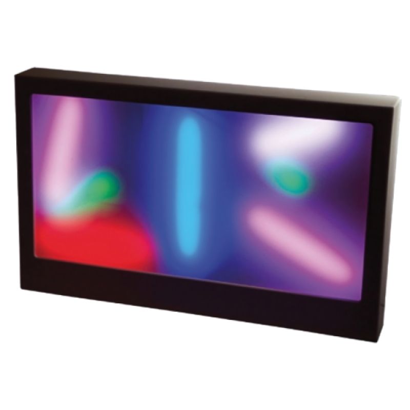 Experia LED Sound to Light Panel front clean view showing the 23-inch wide, 64-inch tall sound-activated LED sensory wall panel that responds to talking, shouting, and clapping with changing colours
