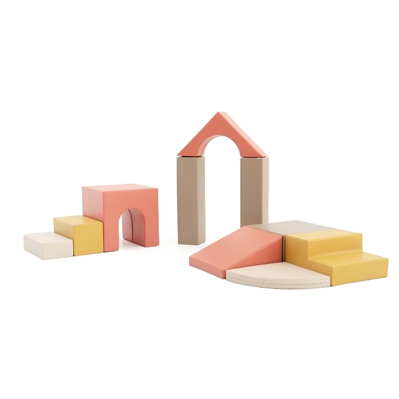 IGLU Foam Play Set Creativity in the Pastel Fries colourway, a modular baby gym for sensory and motor skill development