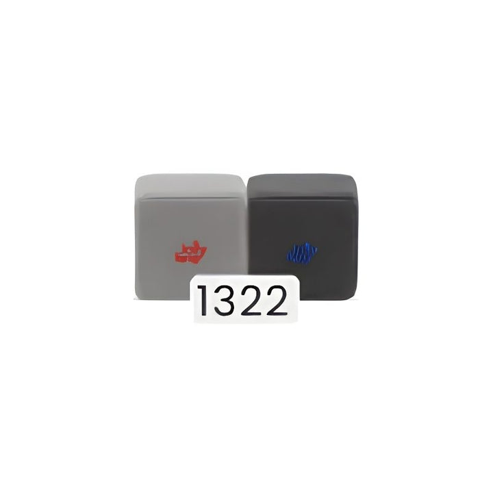 Grey and dark grey colour pairing for JollyHeap Joy giant magnetic building blocks, showing one of the set's pole marked colour combinations