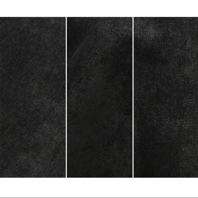 Close-up of Go Coconut - The Coconut in Blackberry Shadow showing the Durable Micro Velveteen micro-brushed fabric texture of the removable machine-washable cover on the 100% Canadian-made play couch