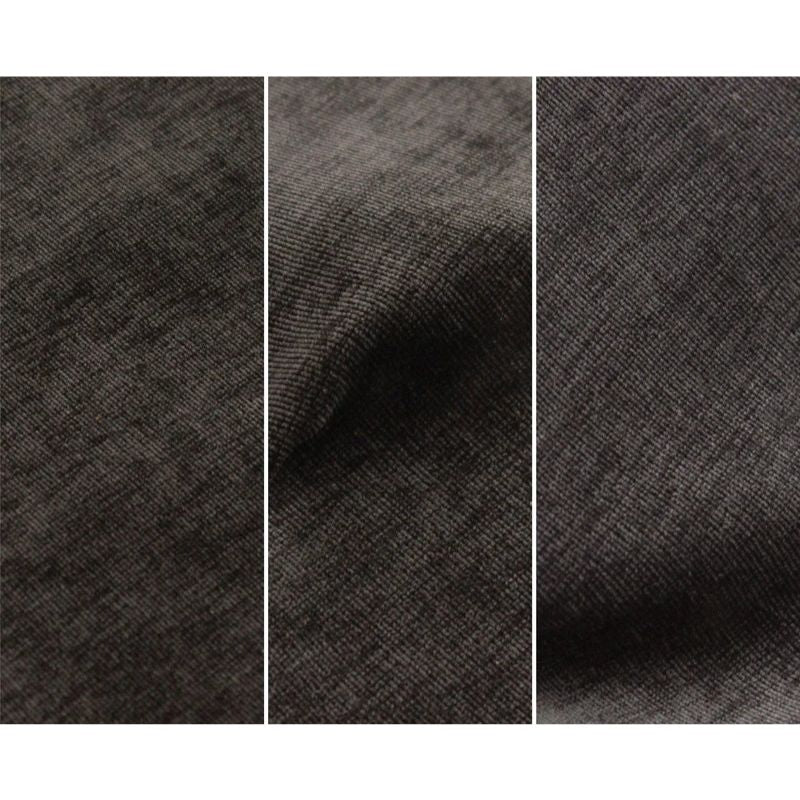 Close-up of Go Coconut - The Coconut in Charcoal Chill showing the soft Durable Micro Velveteen texture of the machine-washable removable cover on the 100% Canadian-made CertiPUR play couch