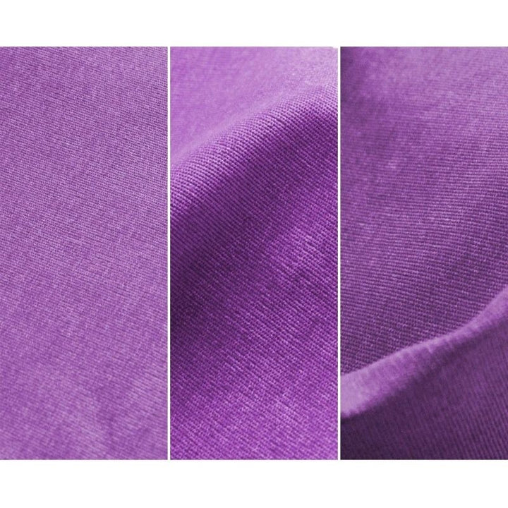 Close-up of Go Coconut - The Coconut in Groovy Grape showing the Durable Micro Velveteen fabric texture and micro-brushed finish of the removable machine-washable 100% polyester cover