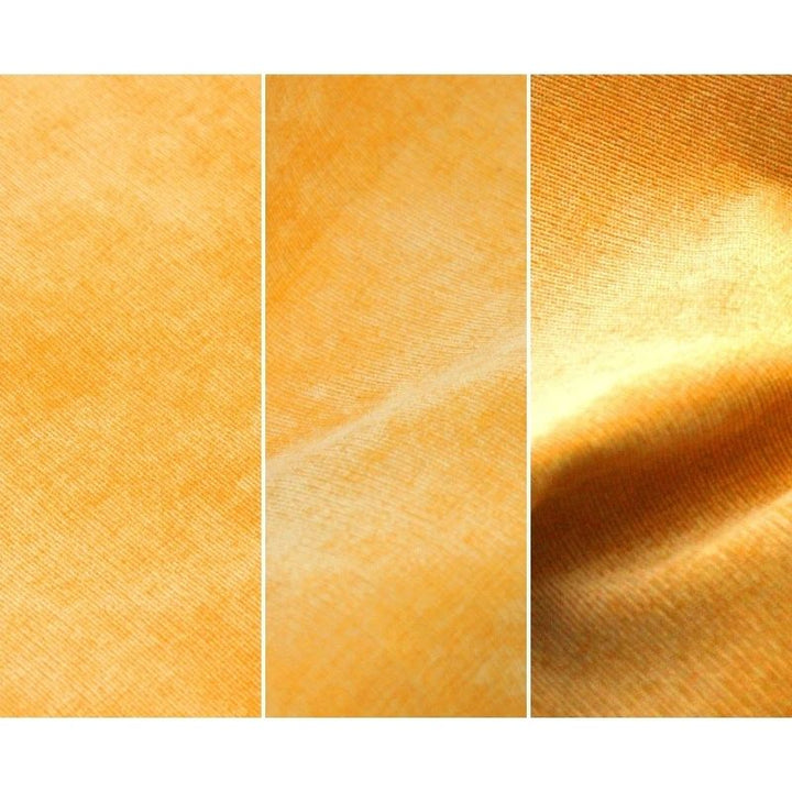 Close-up of Go Coconut - The Coconut in Honey Hop showing the Durable Micro Velveteen micro-brushed fabric texture and removable cover construction of the 100% Canadian-made play couch