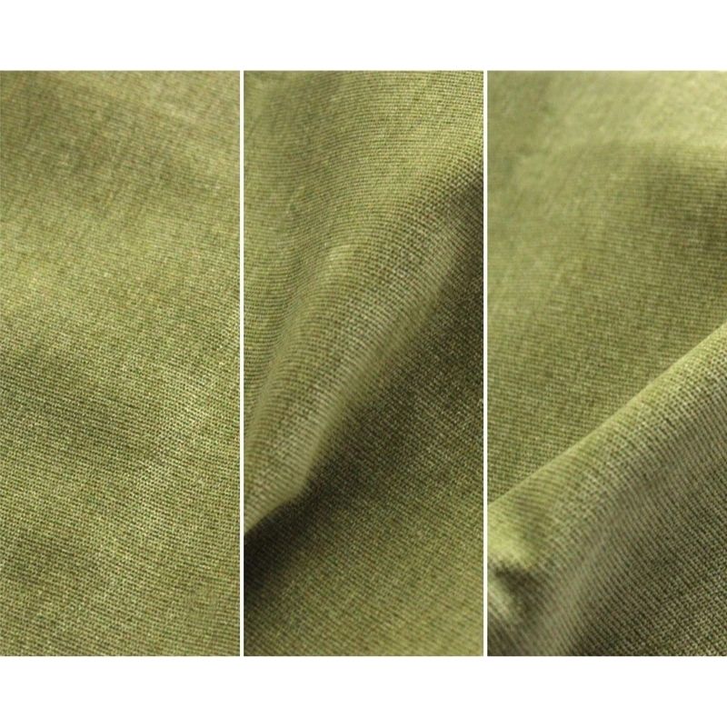 Close-up of Go Coconut - The Coconut in Pale Green showing the Durable Micro Velveteen texture and micro-brushed finish of the removable machine-washable 100% polyester play couch cover