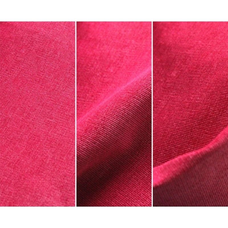 Close-up of Go Coconut - The Coconut in Pitaya Punch showing the Durable Micro Velveteen micro-brushed texture of the machine-washable removable cover on the 100% Canadian-made play couch