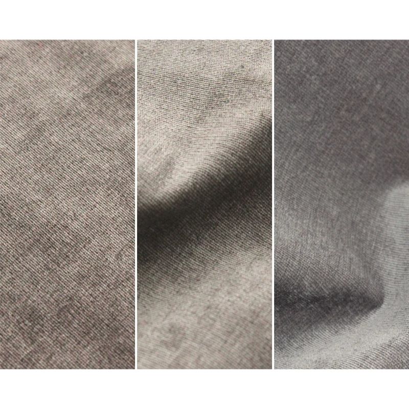 Close-up of Go Coconut - The Coconut in Rhino Tango showing the soft Durable Micro Velveteen micro-brushed texture of the removable machine-washable cover on the 100% Canadian play couch