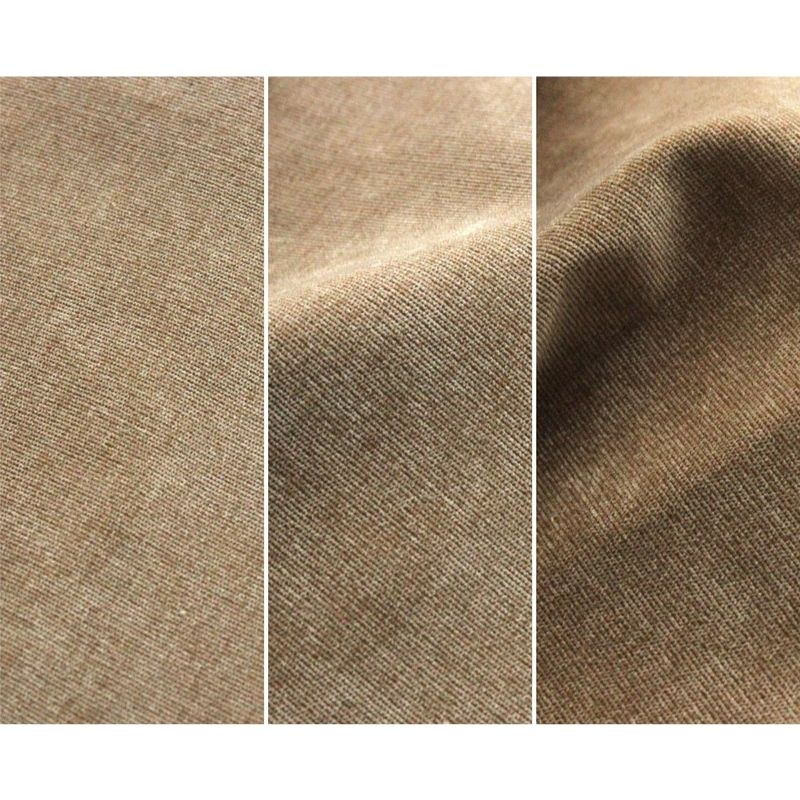 Close-up of Go Coconut - The Coconut in Sand Dune showing the soft Durable Micro Velveteen micro-brushed fabric texture of the removable machine-washable cover on the 100% Canadian-made play couch