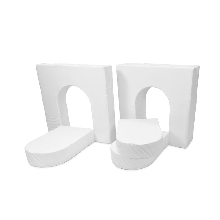 Go Coconut Waterproof Liner Set in the 10in and 5in Walls and Doors Bundle configuration showing PUL fabric liners for both wall heights and door modules for complete Go Coconut fort waterproof protection