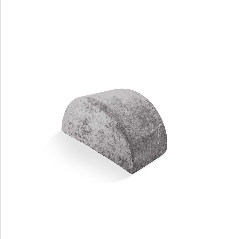 Go Coconut Mega Rocker kids foam rocker in Rhino Tango, landscape view showing the half-circle arch for vestibular and active play