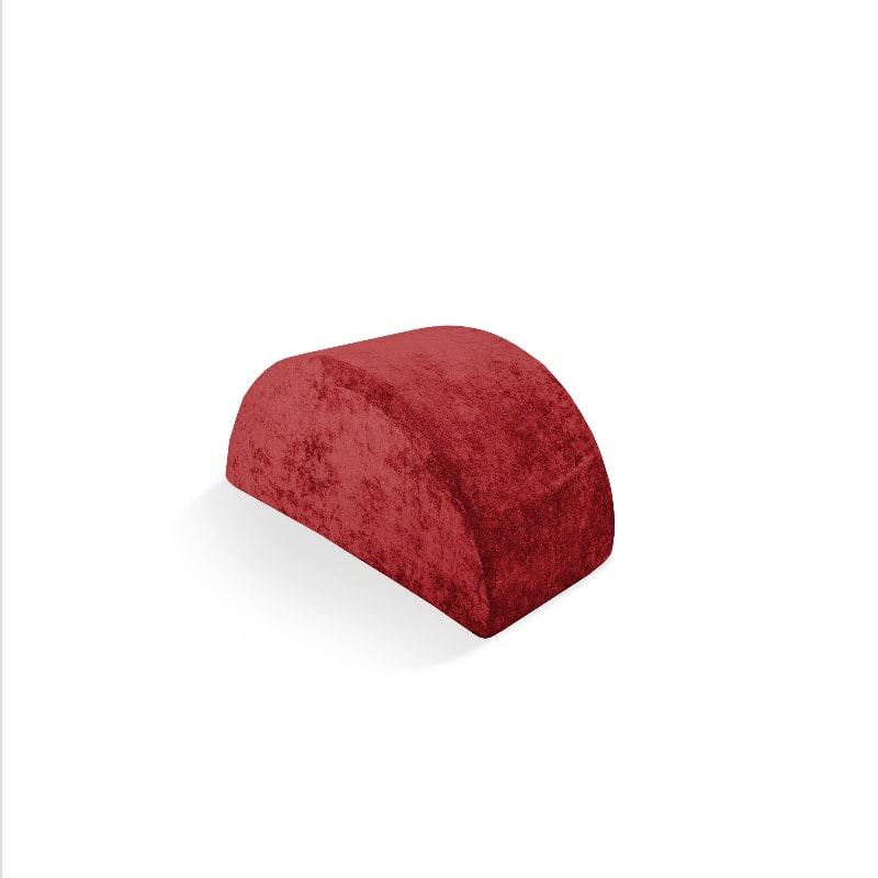 Go Coconut Mega Rocker modular foam rocker in Terracotta Twirl, landscape view of the half-circle arch for sensory and gross motor play