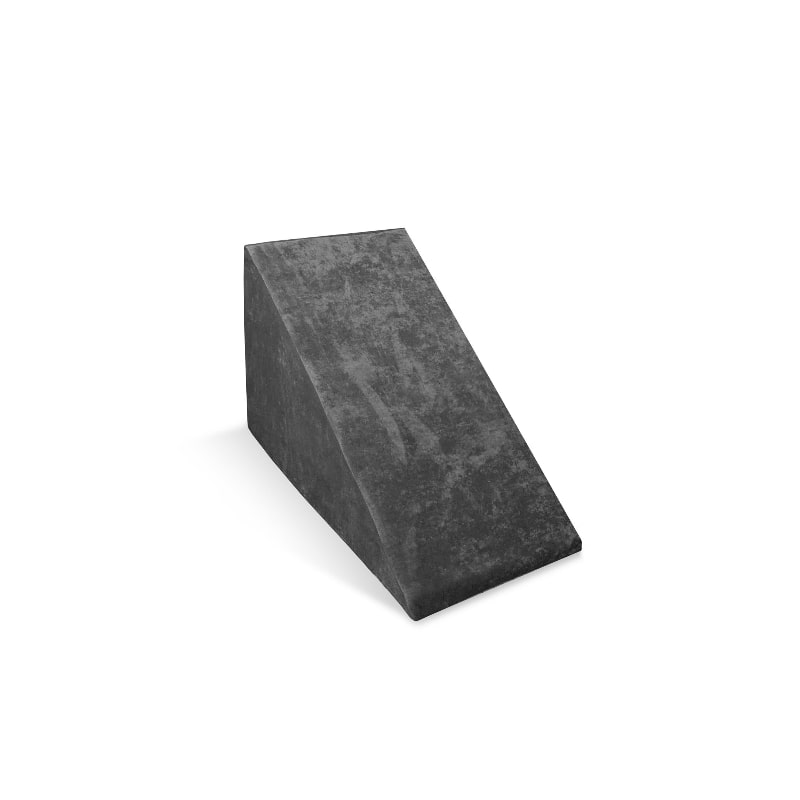Go Coconut Wedge Pack in Charcoal Swing, a modular foam play couch add-on for active and sensory play
