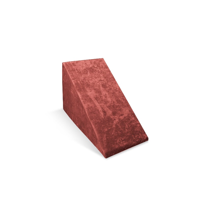 Go Coconut Wedge Pack in Cherry Swirl, a modular foam play couch add-on for gross motor and active play
