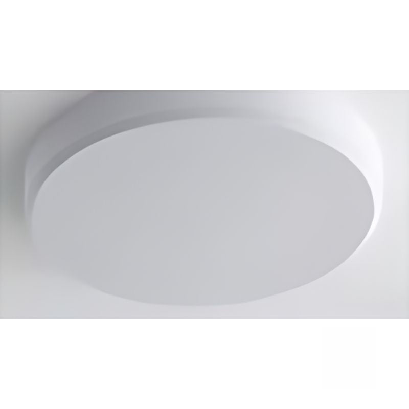 Close-up of a single HABA Abacustica round acoustic panel showing the open-pored Basotect melamine resin foam surface that absorbs sound energy in children's rooms and sensory environments