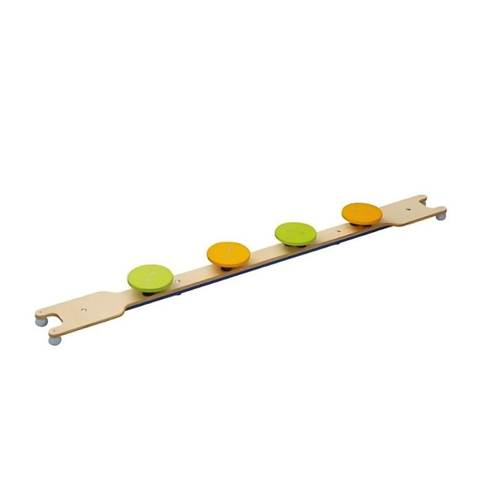 HABA Pro 3 Balancing Board Set rubber ball feet detail showing slip-resistant, floor-safe base for indoor and outdoor therapeutic use
