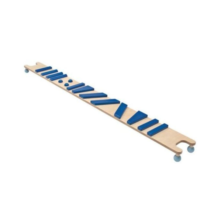 HABA Pro 3 Balancing Board Set birch wood construction detail showing genuine wood surfaces and commercial-grade craftsmanship
