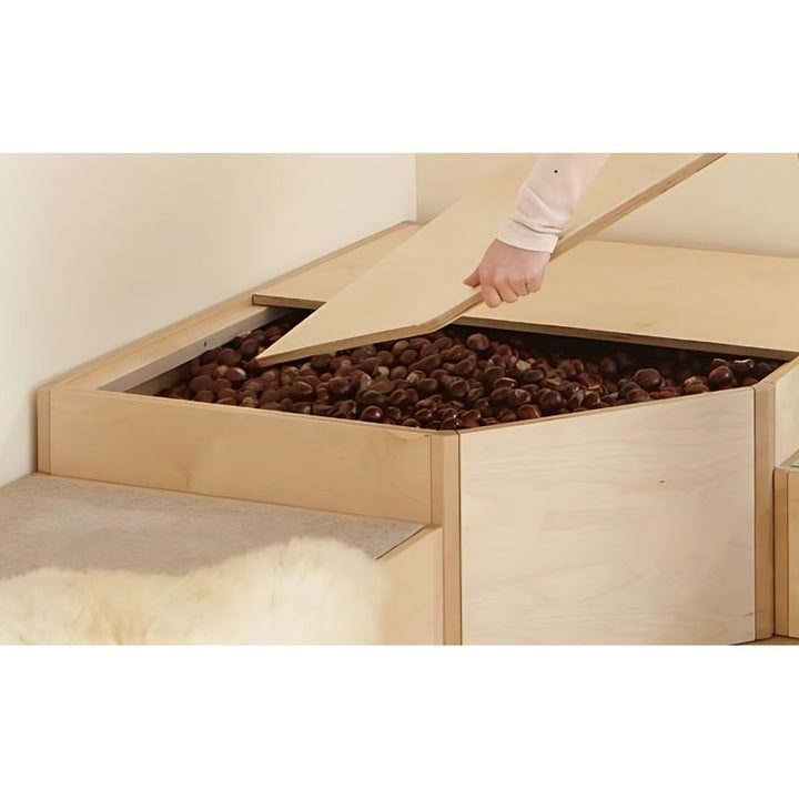 HABA Pro Sensory Bath Corner Cave Bundle in a therapy room or classroom calm corner setting, showing the product in use as sensory room equipment