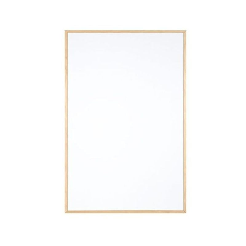 HABA Pro Whiteboard Wall Panel in portrait orientation, clean view highlighting the birch wood frame and dry-erase surface
