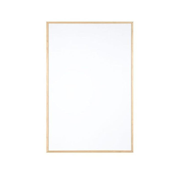 HABA Pro Whiteboard Wall Panel in portrait orientation, clean view highlighting the birch wood frame and dry-erase surface