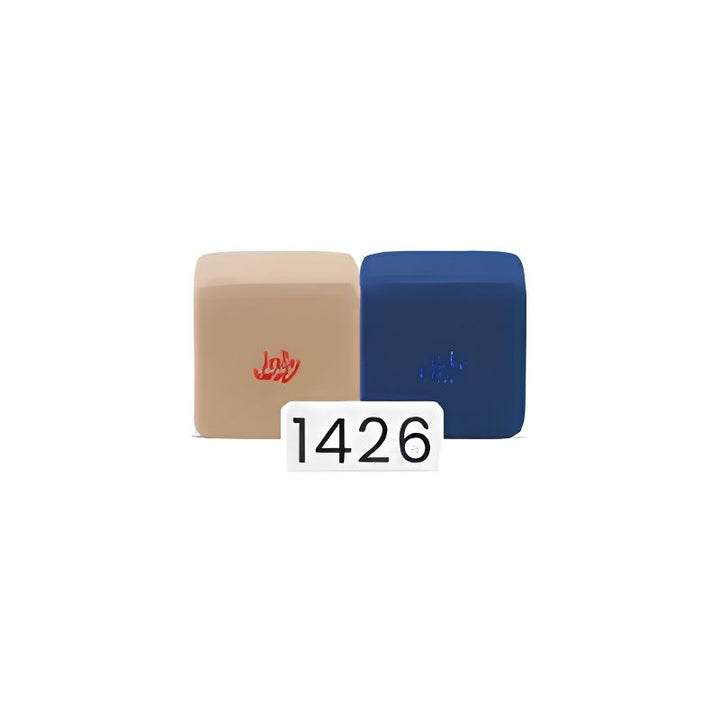 JollyHeap Medium Set magnetic soft blocks colour combination 1426, light brown and blue
