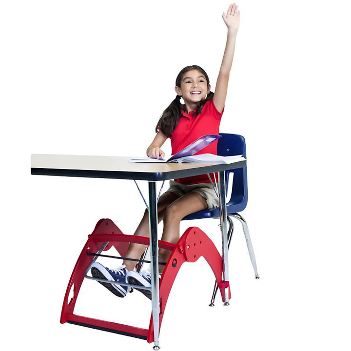 Kinnebar Foot Swing K200 full product view, a free-standing under-desk sensory tool for focus and self-regulation at home and school