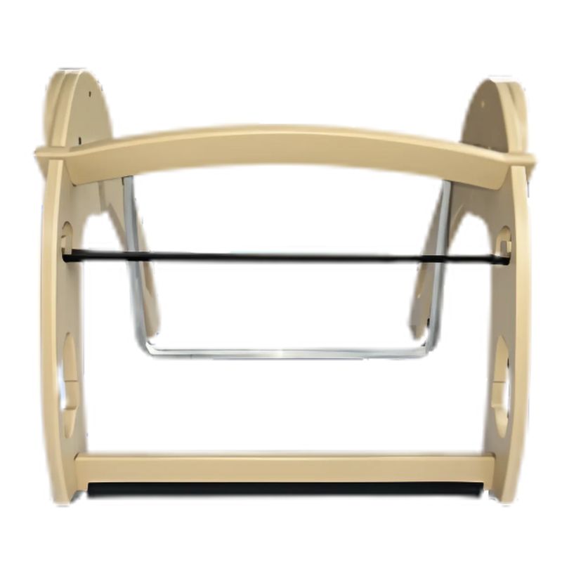 Kinnebar Foot Swing K100 in natural finish, front view showing the full structure of this sensory regulation tool for classrooms and home