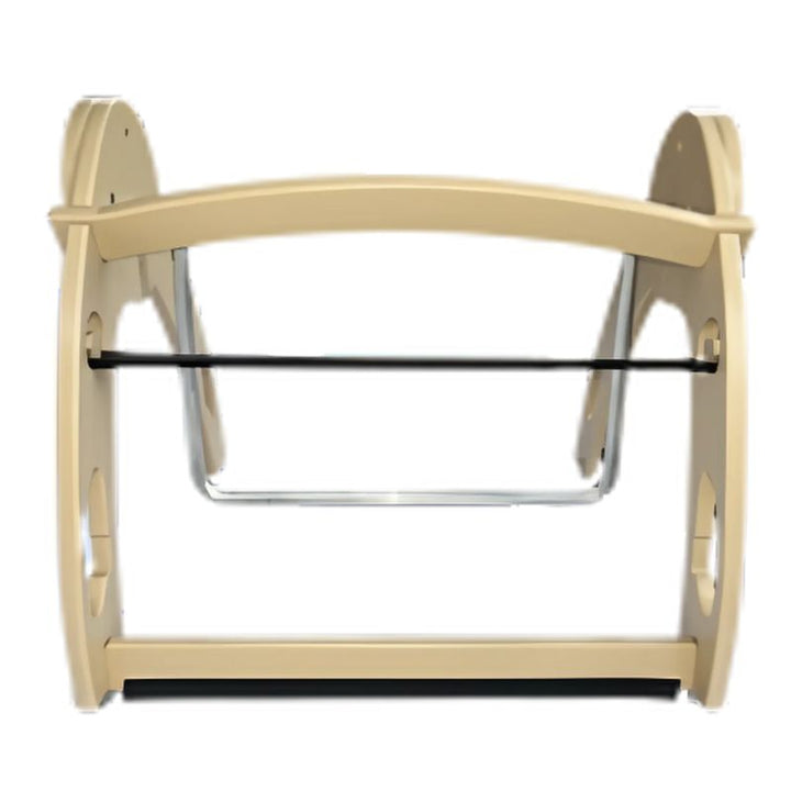 Kinnebar Foot Swing K100 in natural finish, front view showing the full structure of this sensory regulation tool for classrooms and home